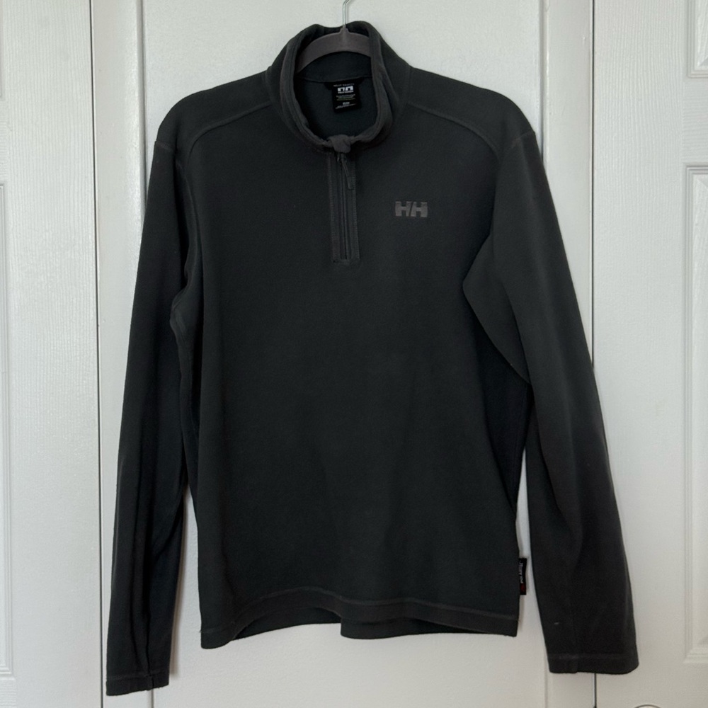 Helly Hansen Men's Black Half-Zip Fleece Pullover